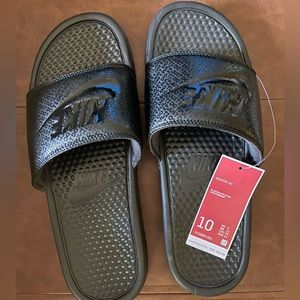 Men’s Nike Slides- Black Size 10